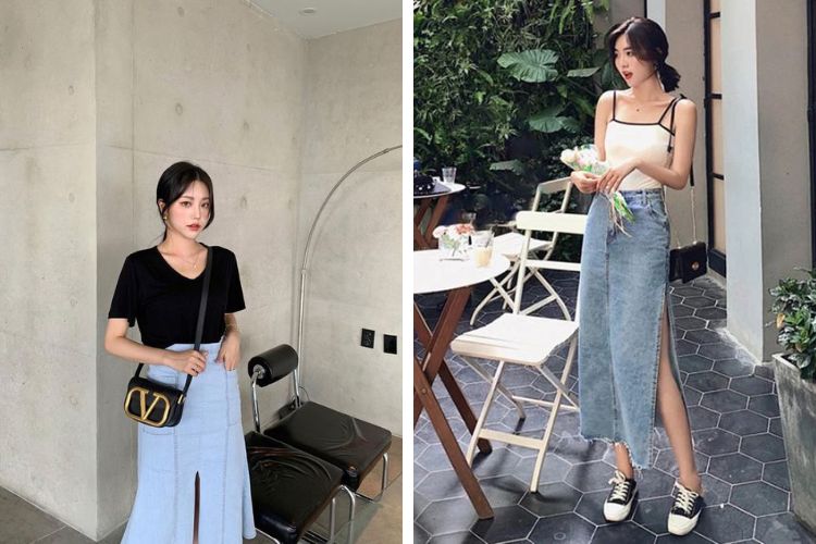 cách bảo quản tốt form chân váy jean